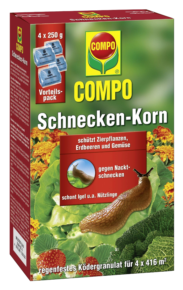 COMPO Schneckenkorn 4x250g