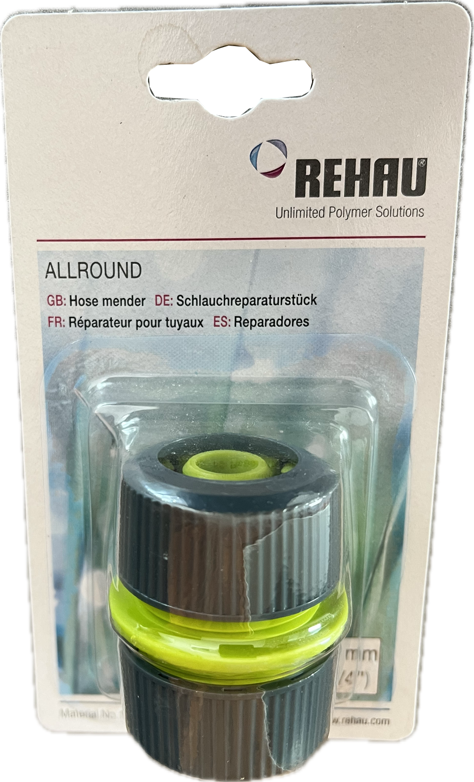 Schlauchreparaturstück Rehau 3/4 Zoll